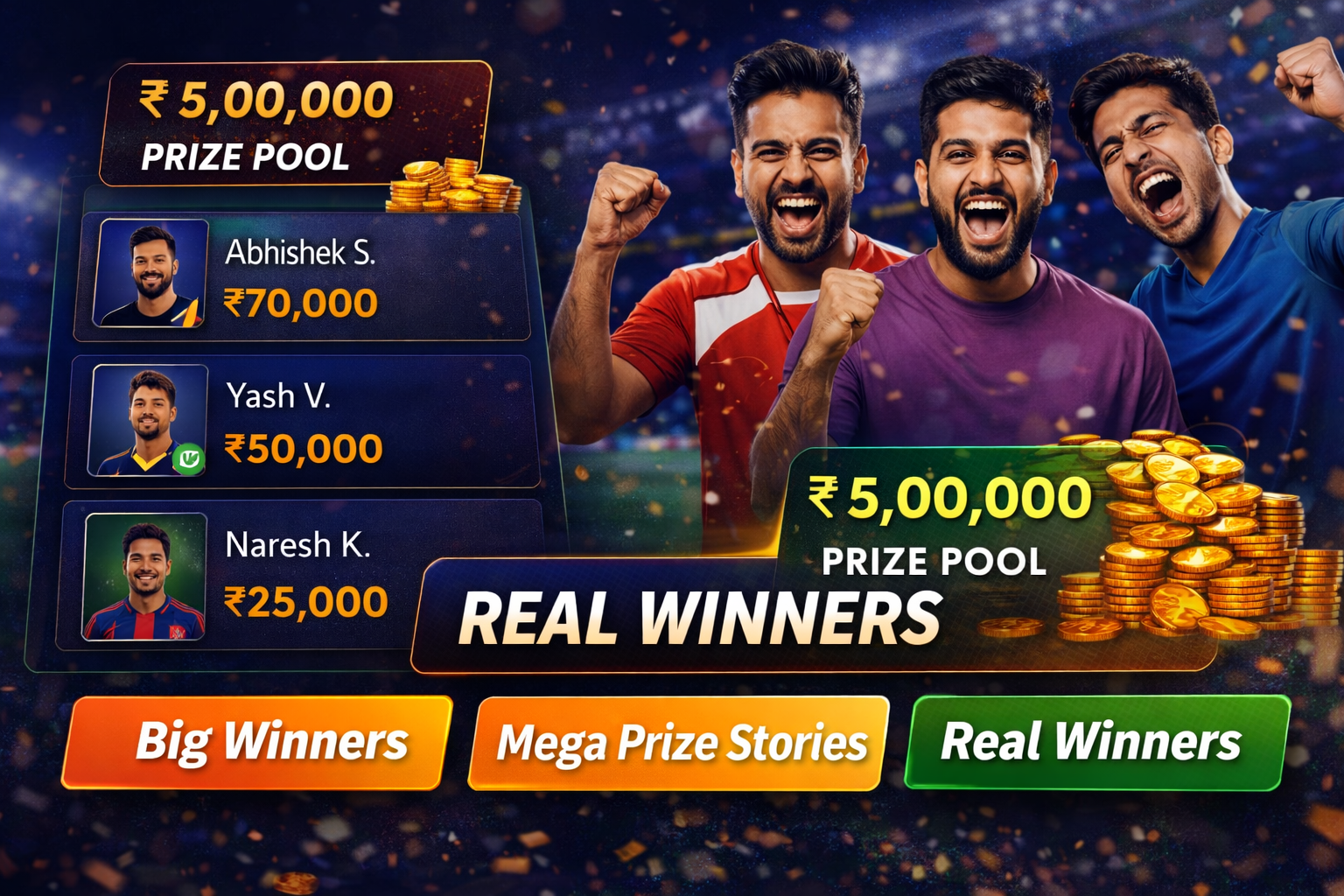 Come 247 11 fantasy cricket result notes